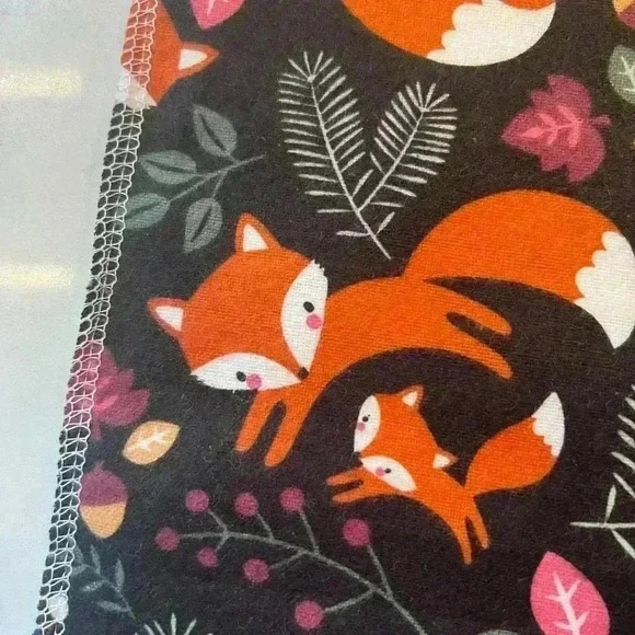 Unpaper Towels Flannel Towels‎ Reusable Napkins Handmade NEW NWT Woodland - Picture 13 of 16